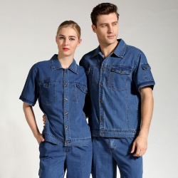 工地工人施工服 薄款長袖牛仔工服 JL-GC019