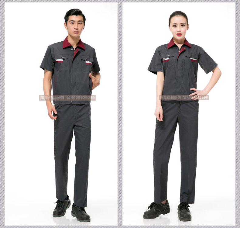 機(jī)械加工作服夏季套裝效果展示04