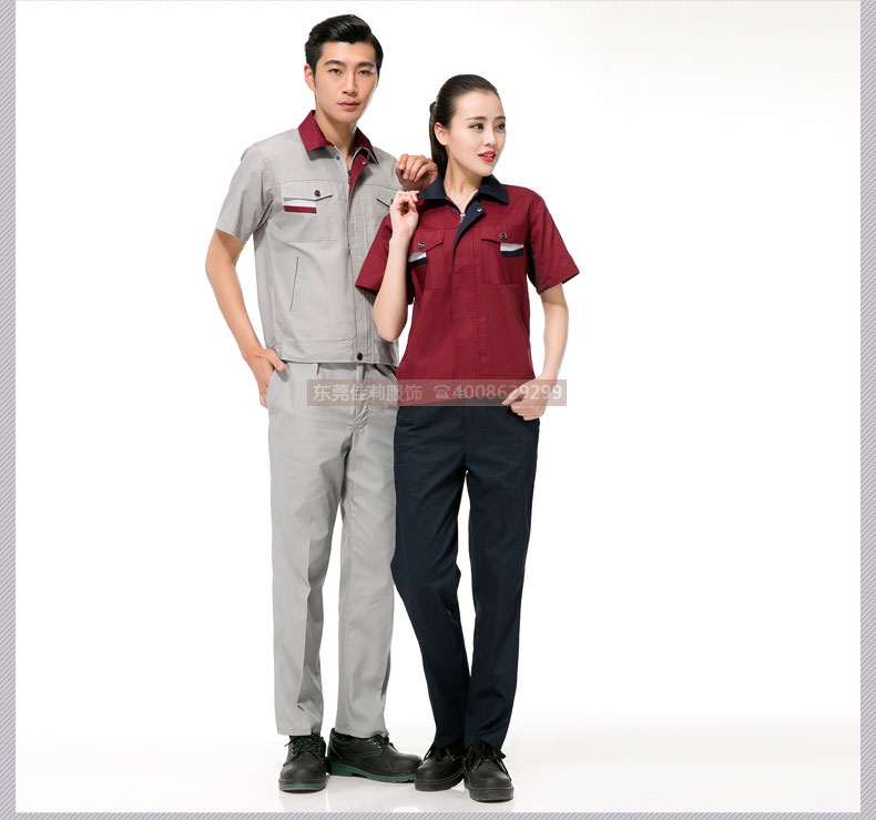 倉(cāng)儲(chǔ)包裝夏季工作服效果展示08